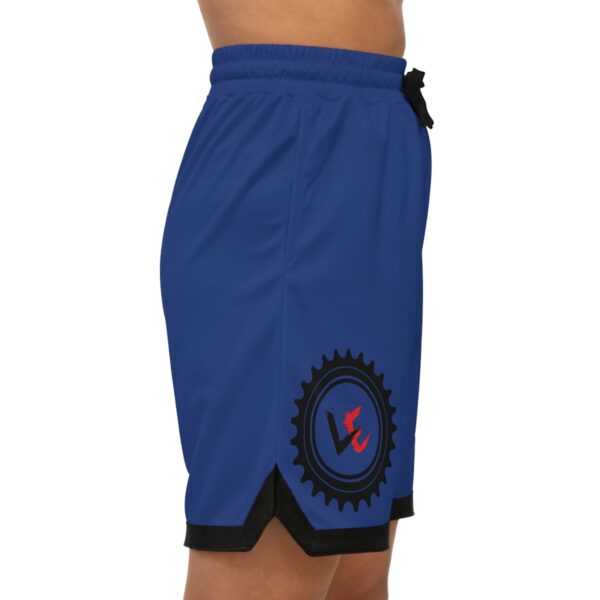 Logo Basketball Rib Shorts - Negus Sapphire - Image 6