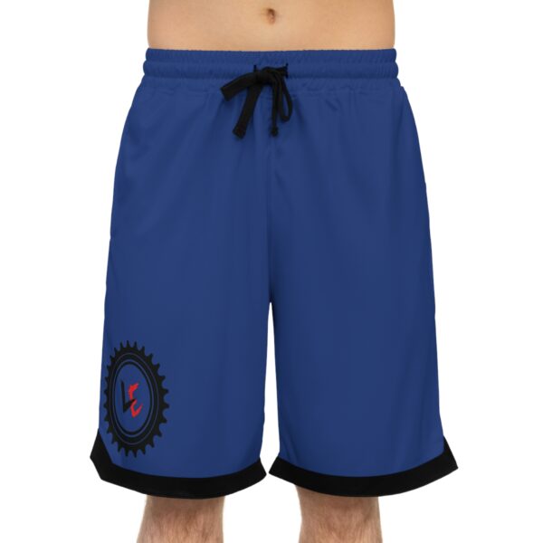 Logo Basketball Rib Shorts - Negus Sapphire - Image 7