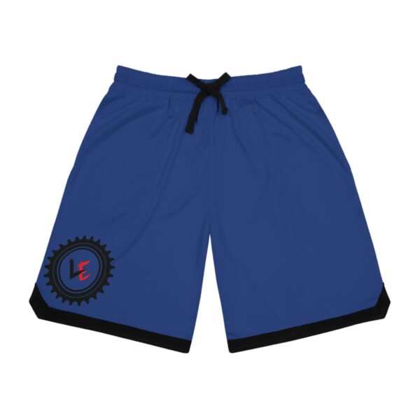 Logo Basketball Rib Shorts - Negus Sapphire - Image 2