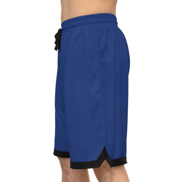 Logo Basketball Rib Shorts - Negus Sapphire - Image 9