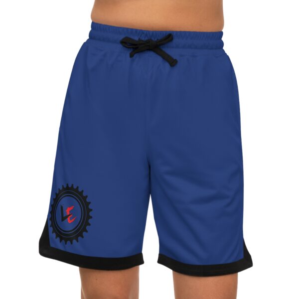 Logo Basketball Rib Shorts - Negus Sapphire