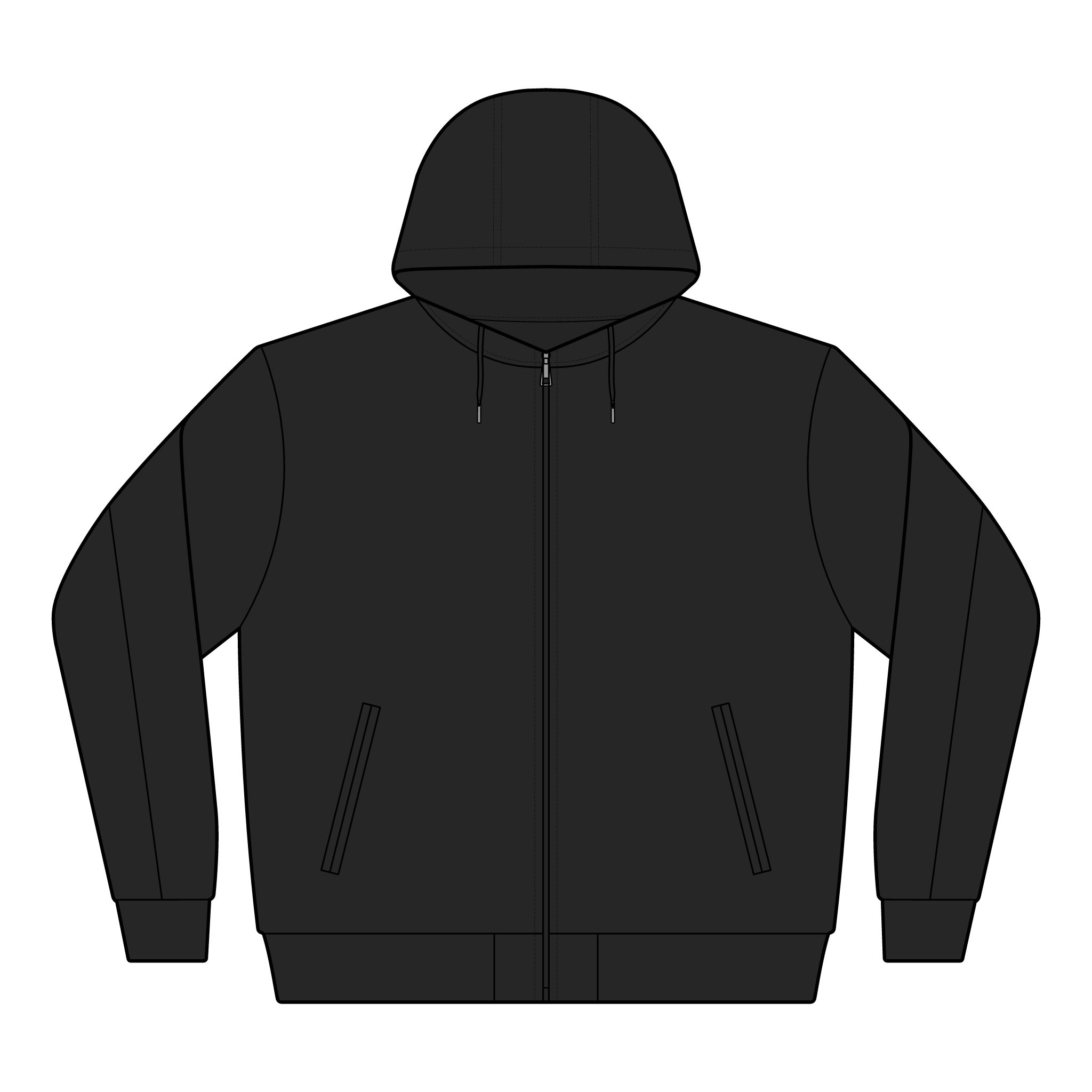 Logo - Canvas Bomber Hood Jacket - Image 2